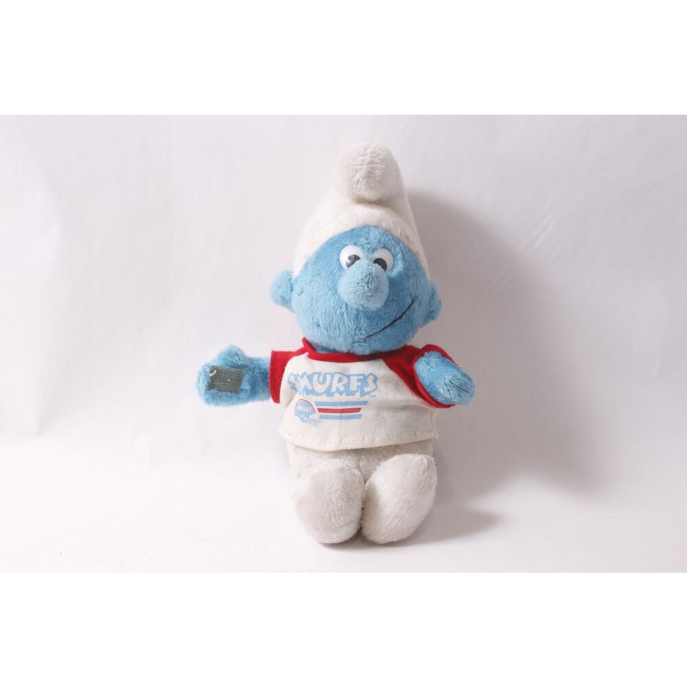 Peyo Smurfs Football Player Plush No 10 Shirt Incomplete~ 260427-WH M-07-06
